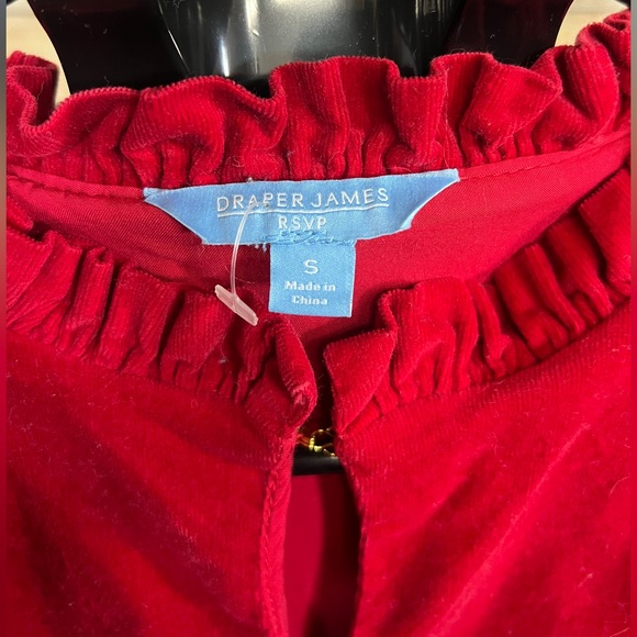 Draper James RSVP Red Corduroy Dress Size Small - Picture 9 of 10